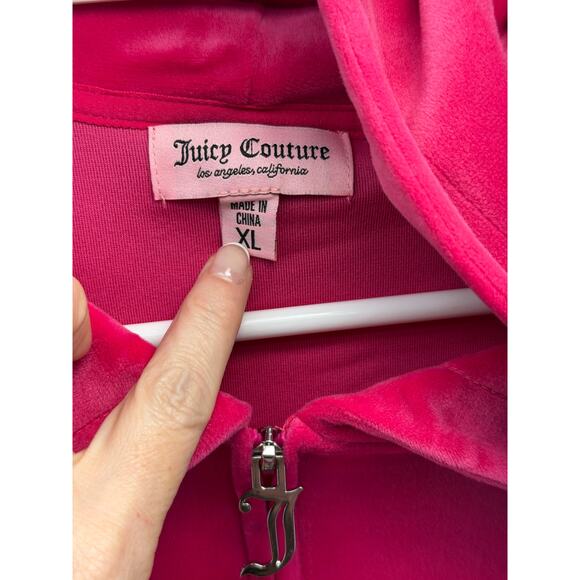 New Juicy couture, Los Angeles, CA mean girls classic velour zip up hoodie XL - Picture 3 of 10
